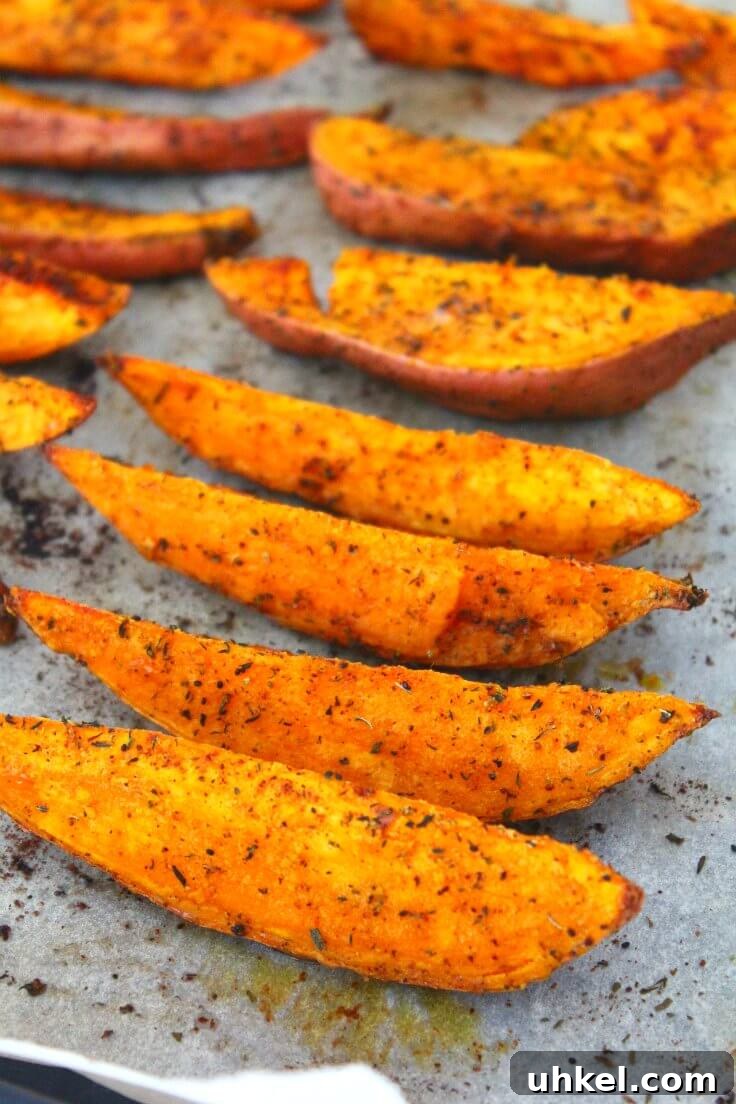 Spiced Herb Roasted Sweet Potato Wedges