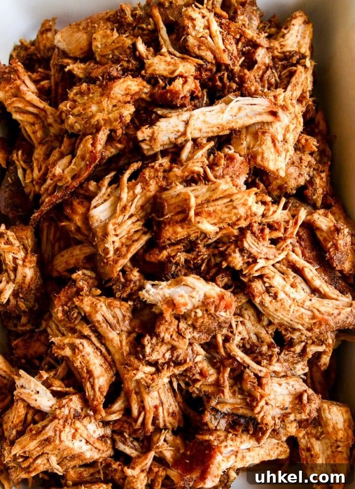 Oven roasted pulled pork