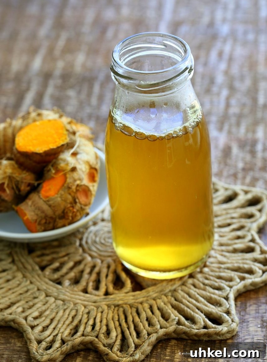 Ginger and Turmeric Root Tea Benefits, Recipe & Brewing Tips 6 Ginger Turmeric Root Tea. Fresh Turmeric Root and ginger simmered with black pepper. Add sweetener of choice. Serve hot or chilled. Vegan Gluten-free Recipe | VeganRicha.com