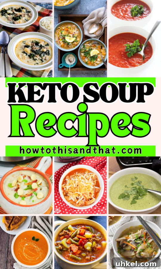 30 Comforting Keto Soup Recipes for Low-Carb Meals 2 Roundup Image for Keto Soup Recipes