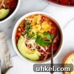 Hearty Vegan Quinoa Chili Recipe: Protein-Packed & Flavorful 14 Vegetable quinoa chili in a bowl.