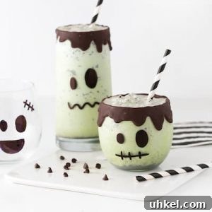 Frankenstein Halloween Milkshakes: Green Monster Dessert Recipe 7 img 15729 6