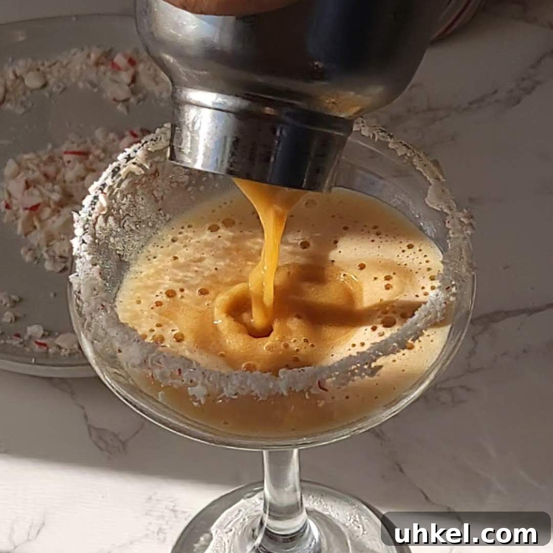 Peppermint Espresso Martini Recipe — Festive Mint Coffee Cocktail 9 peppermint espresso martini step 4