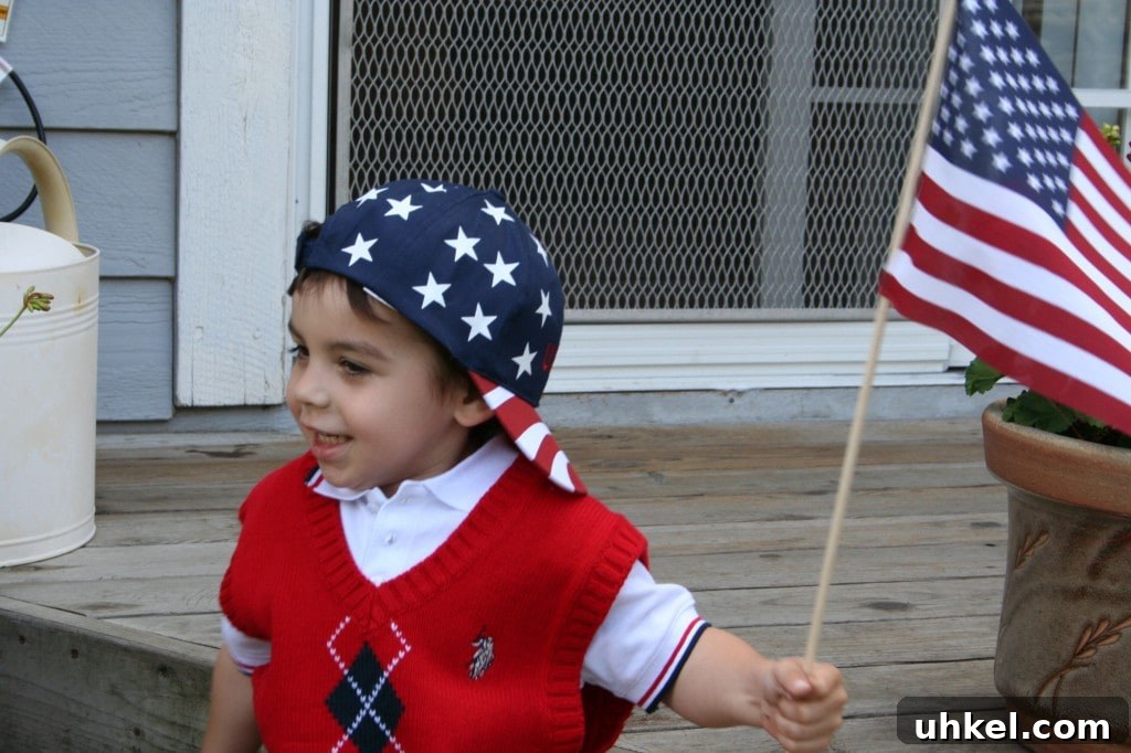 flagwithboy Child with flag