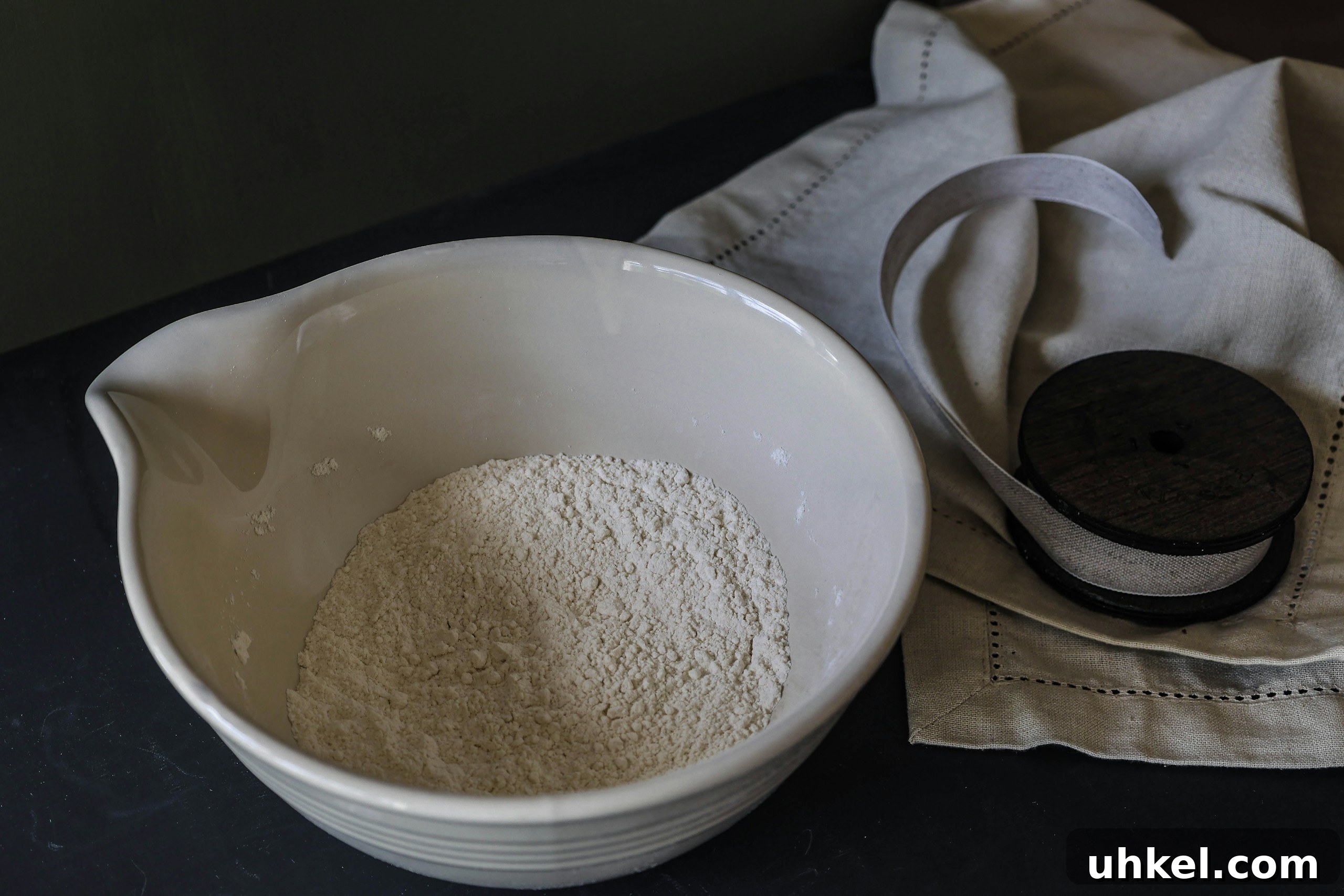 Gluten-Free Mexican Wedding Cookies — Simple, Delicious Recipe 5 bowl with dry ingredients for cookies