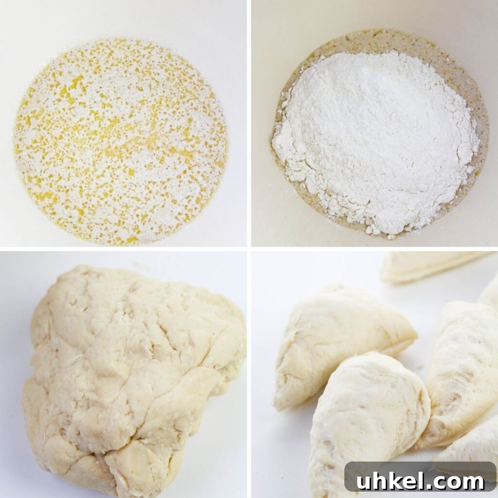 pretzel dough collage 