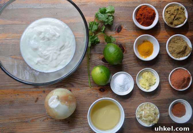 Tandoori Yogurt-Marinated Baked Chicken with Masala 2 Ingredients for Tandoori Chicken