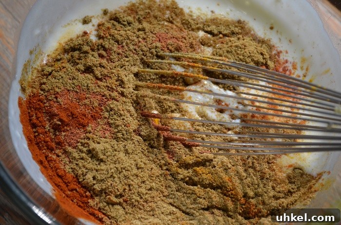 Tandoori Yogurt-Marinated Baked Chicken with Masala 8 mix together
