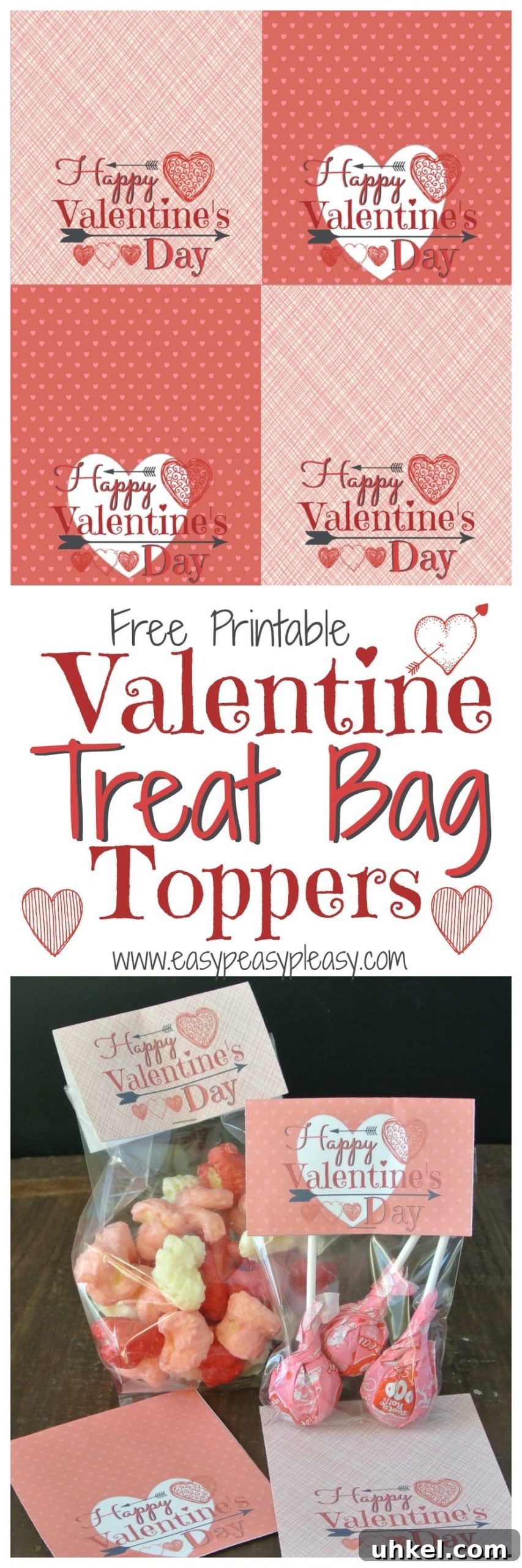 Printable Valentine Treat Bag Toppers – Free Templates to Download 3 Free Printable Valentine Treat Bag Toppers! Perfect for classrooms parties!