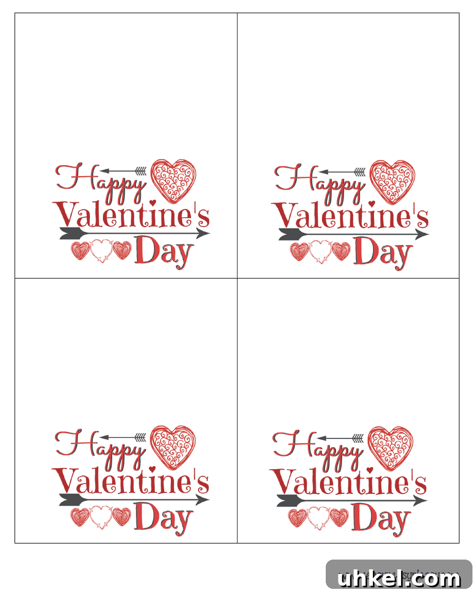 Printable Valentine Treat Bag Toppers – Free Templates to Download 5 Valentine's Day Treat Bag Toppers
