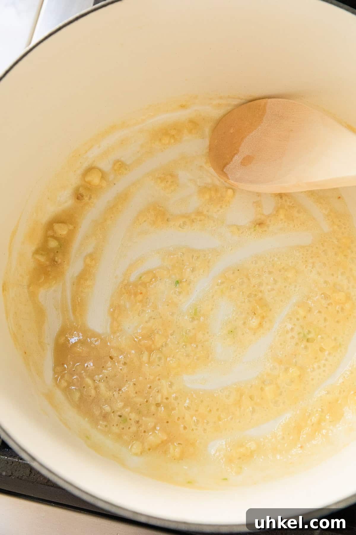 Olive Garden Chicken and Broccoli Copycat Recipe 7 Making the roux.