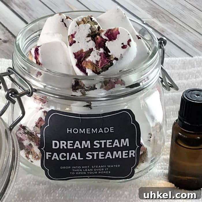Packaged facial steamer tabs