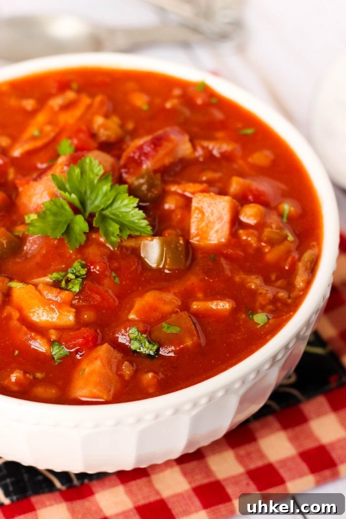 Maple Bacon & Ham Baked Bean Chili Recipe for Cozy Dinners 3 Maple Bacon and Ham Baked Bean Chili