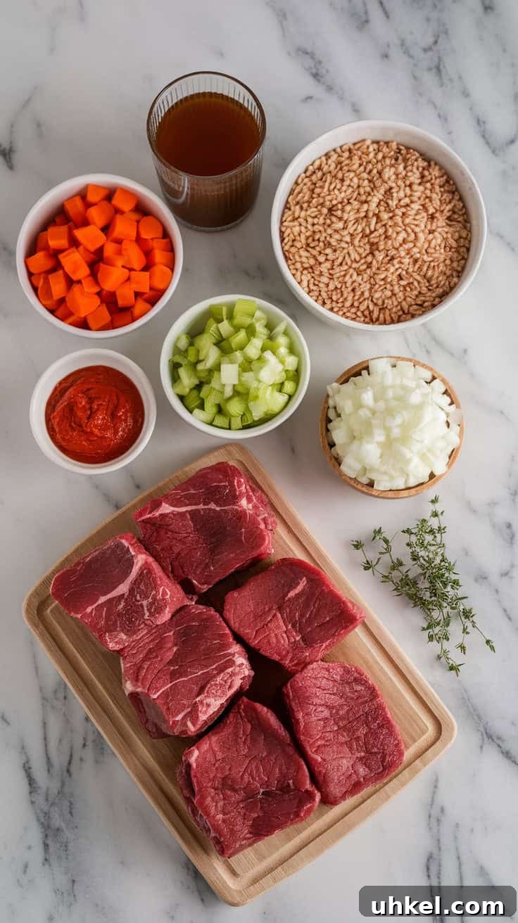 Hearty Beef and Barley Stew with Vegetables and Herbs 3 Beef and Barley Stew