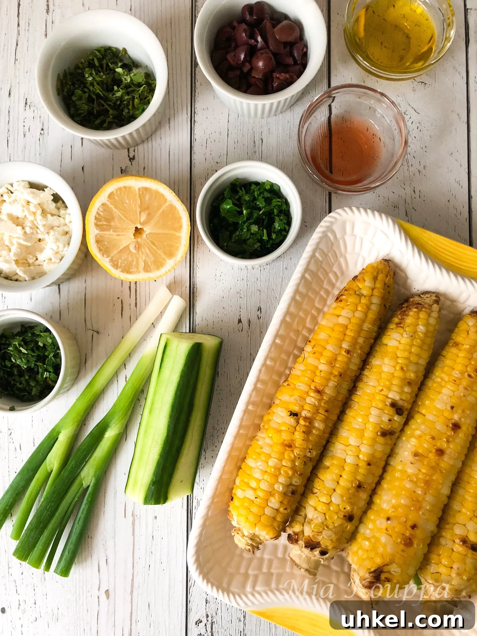 Grilled Corn, Cucumber & Feta Salad with Lemon Herb Dressing 4 corn salad edited-1