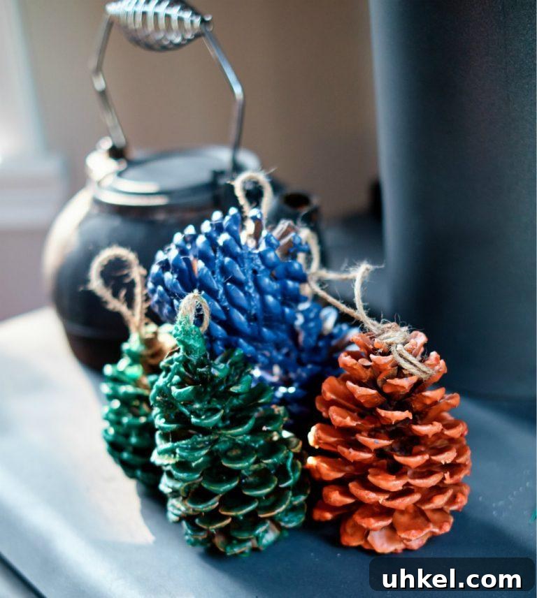 31 Cozy Winter Home Decor Ideas to Refresh Every Room 23 fire starter pine cones