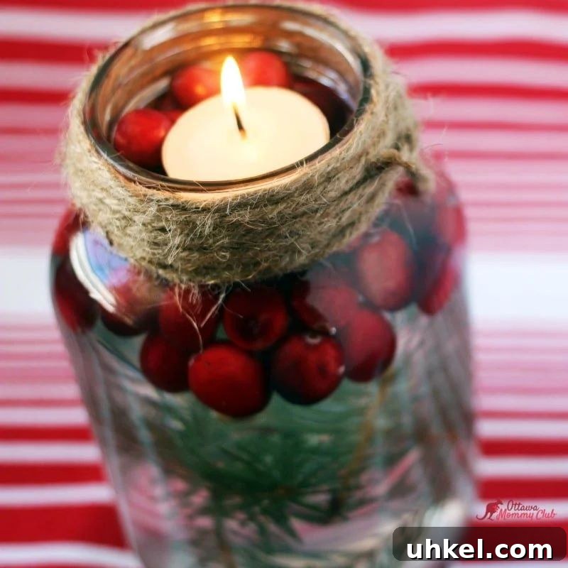 31 Cozy Winter Home Decor Ideas to Refresh Every Room 25 mason jar Christmas candle