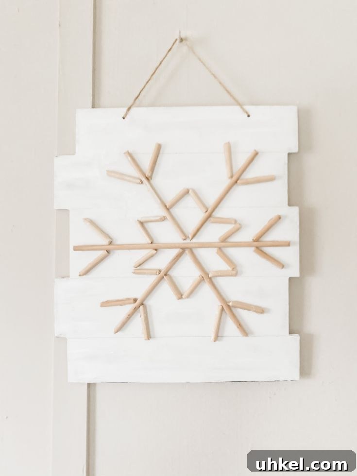31 Cozy Winter Home Decor Ideas to Refresh Every Room 4 farmhouse wood snow sign