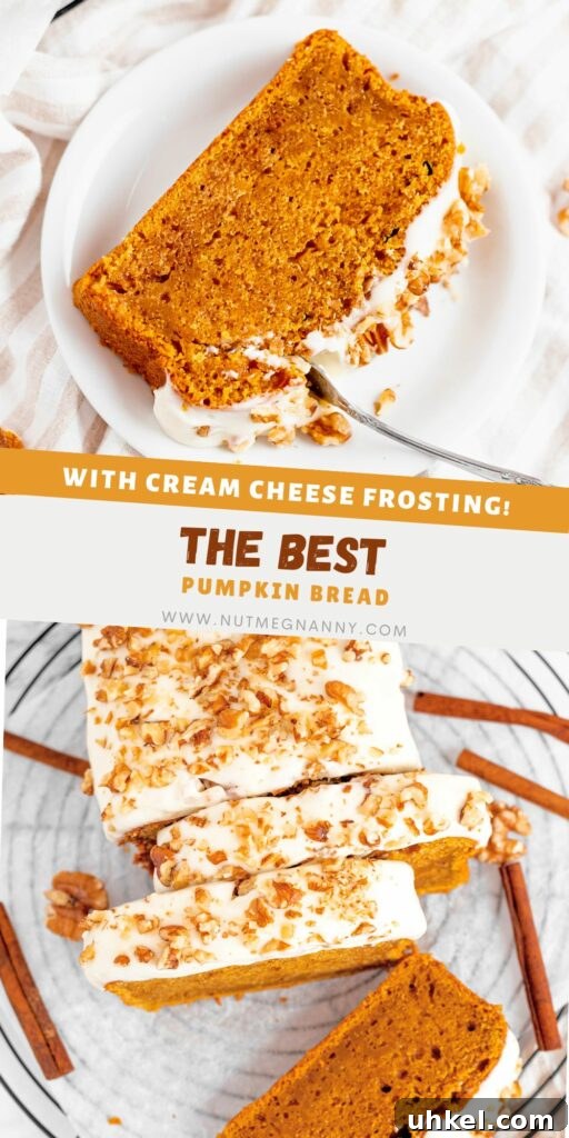 Ultimate Pumpkin Bread Recipe: Moist Spiced Loaf for Fall 7 The Best Pumpkin Bread pin for Pinterest.
