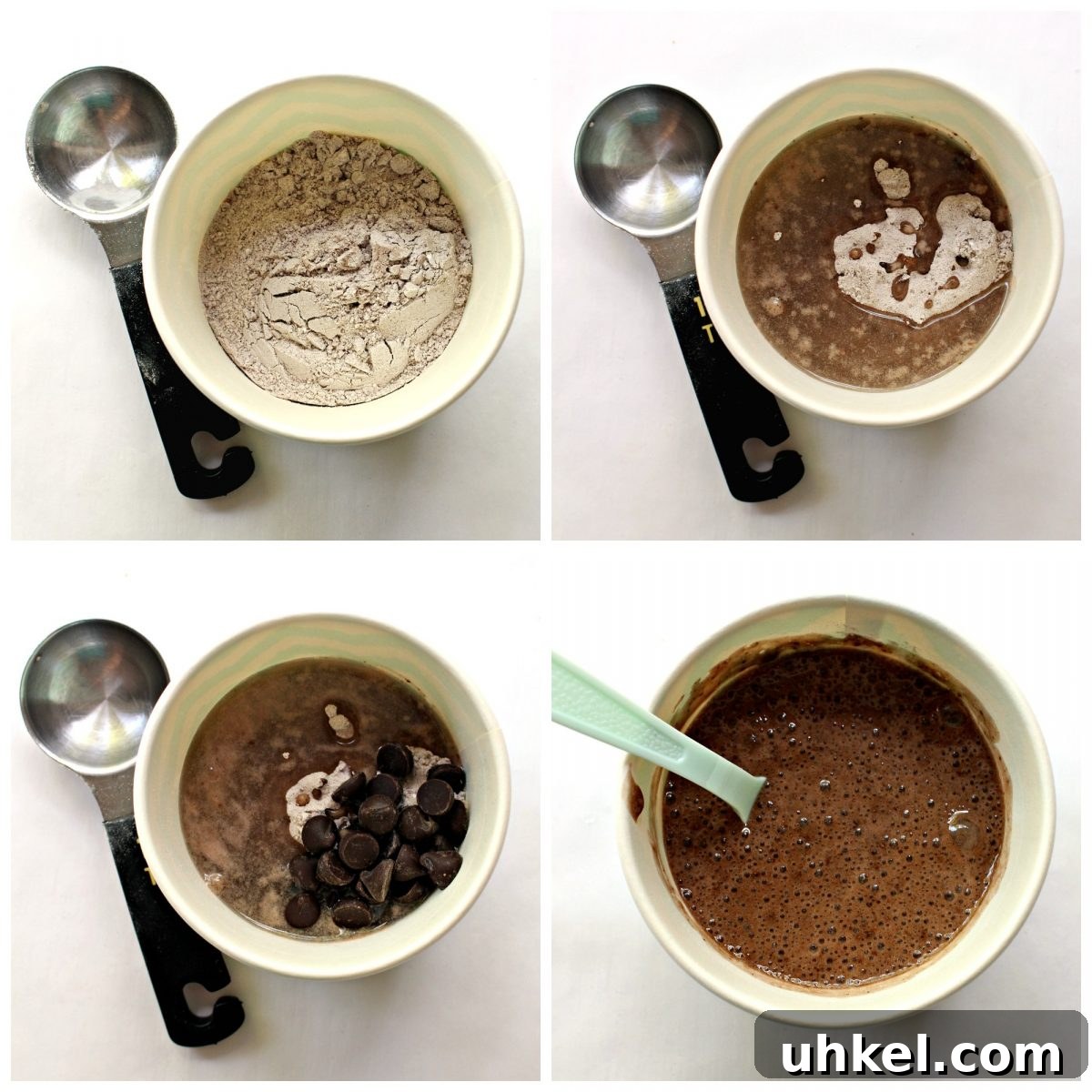 Quick Mug Cake from Cake Mix in 2 Minutes 2 Instructions: added dry mix, add water, add mix-ins, stir to combine.