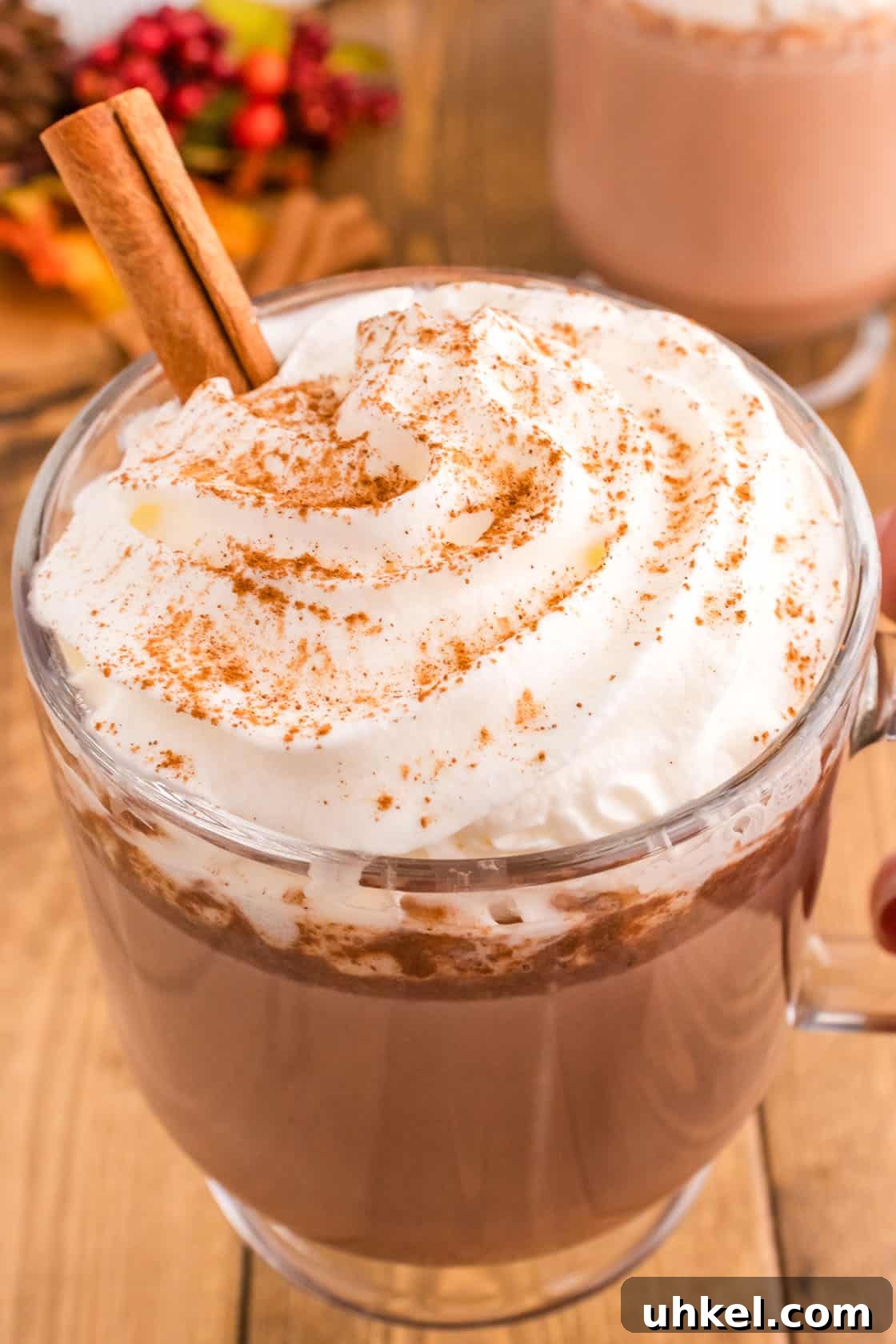 Authentic Mexican Hot Chocolate Recipe – Rich, Spiced Cocoa 10 A cup of Mexican hot chocolate with cinnamon and whipped cream.