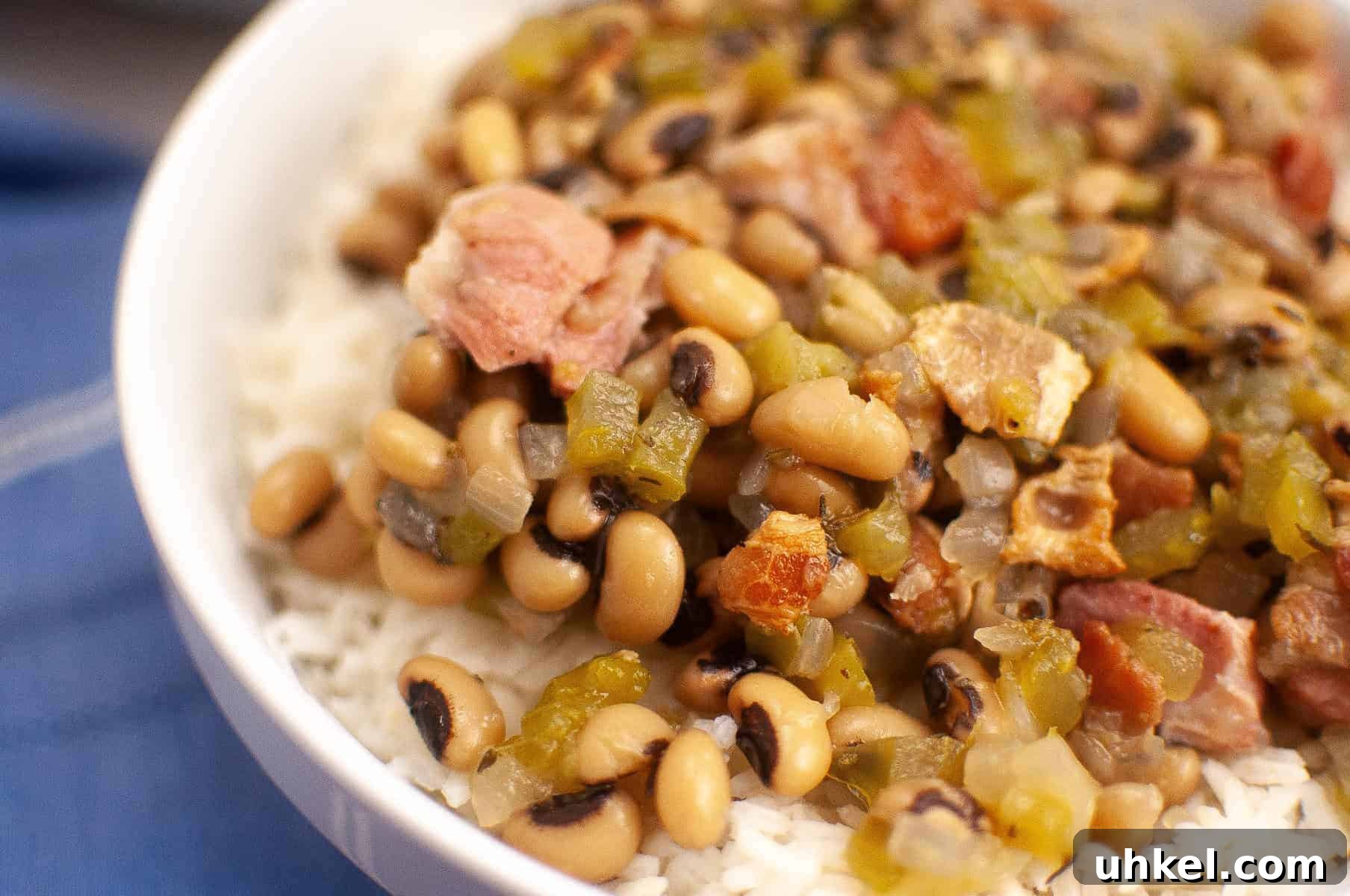 35 Timeless Southern Recipes That Always Delight 8 A close-up of a bowl filled with Classic Hoppin’ John.