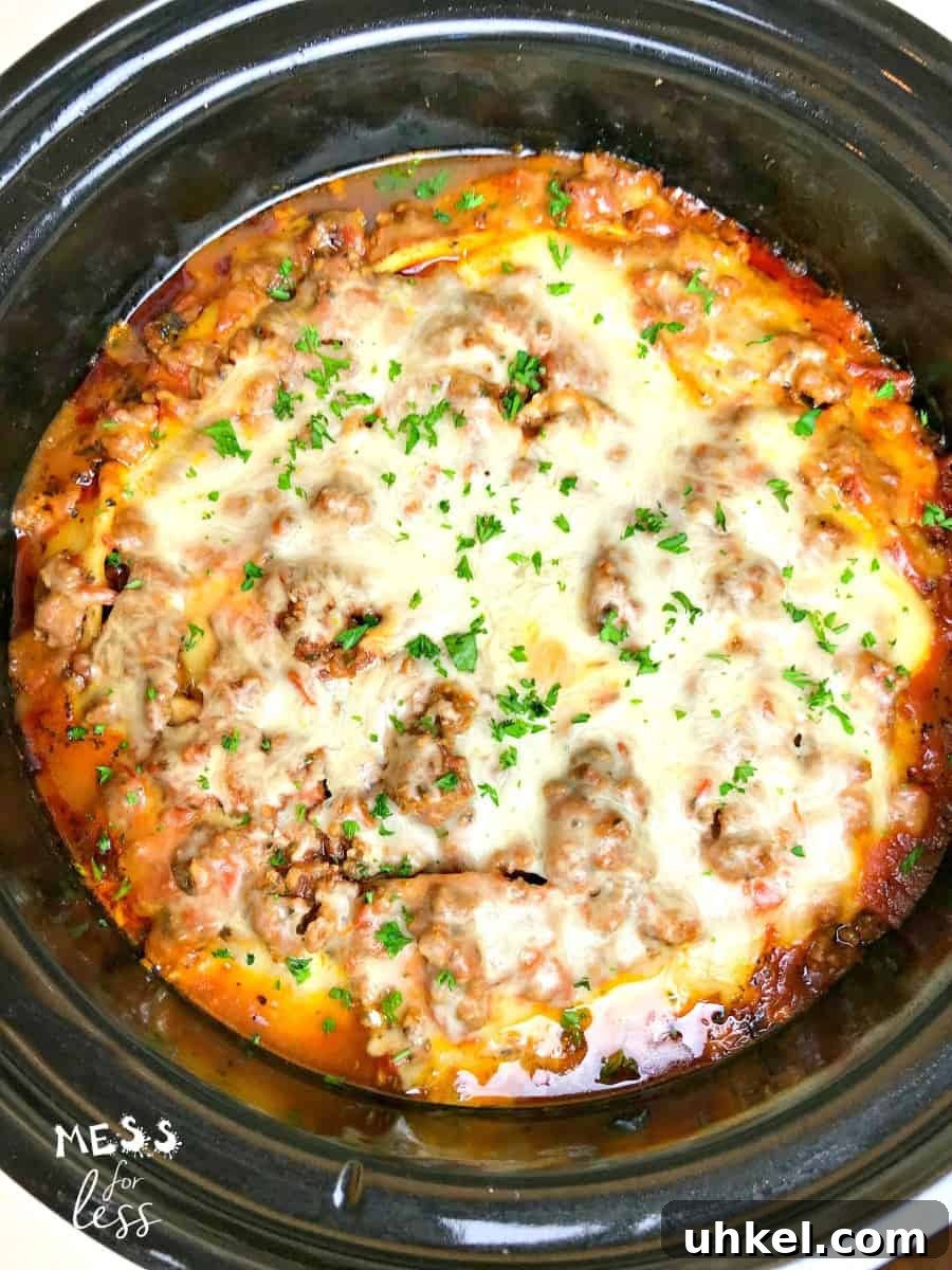 Slow-Cooker Ravioli Lasagna Recipe for Comforting Weeknight Meals 10 Ravioli Lasagna in the Crock Pot
