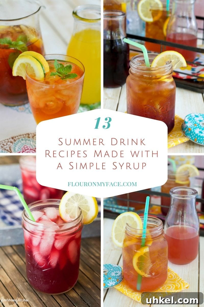 Refreshing Hibiscus Iced Tea Recipe for Summer (Simple Steps) 5 Collection of summer drink recipes using simple syrup