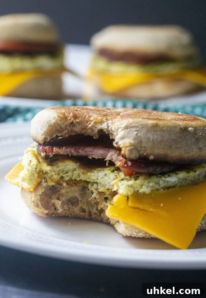 Meal Prep Breakfast Sandwiches