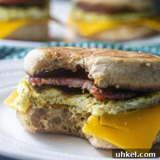 Meal Prep Breakfast Sandwiches