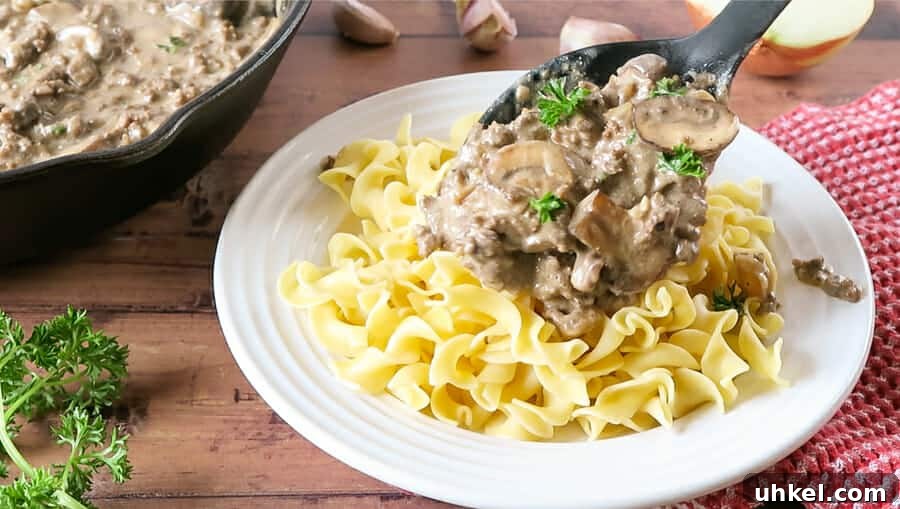 Creamy Ground Beef Stroganoff with Greek Yogurt 15 img 2579 15