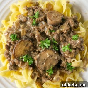 Creamy Ground Beef Stroganoff with Greek Yogurt 17 Ground Beef Stroganoff {with Greek Yogurt}