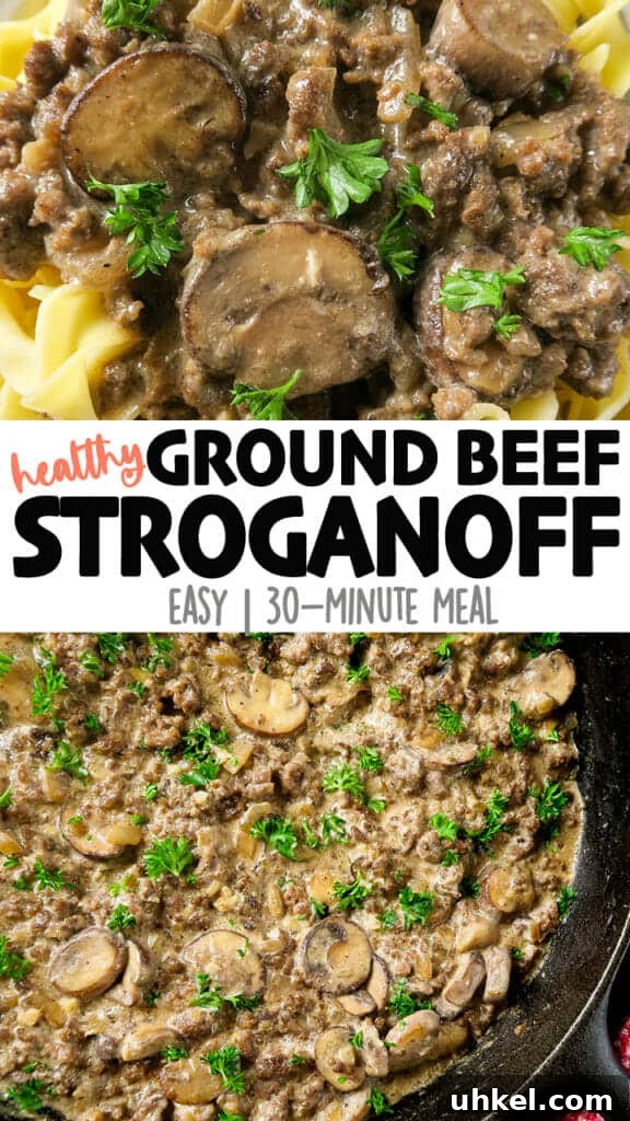 Creamy Ground Beef Stroganoff with Greek Yogurt 19 Ground Beef Stroganoff {with Greek Yogurt}