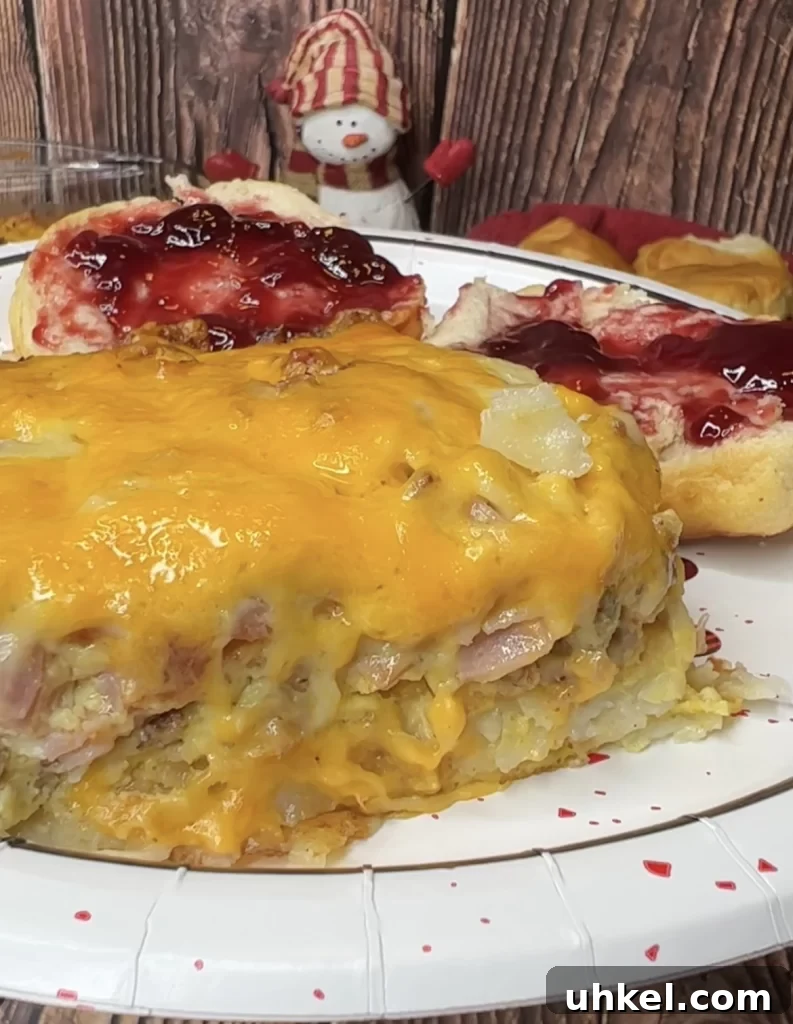Hearty Loaded Breakfast Casserole with Sausage and Cheese 11 img 2826 10