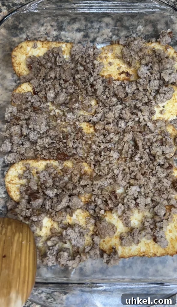 Hearty Loaded Breakfast Casserole with Sausage and Cheese 4 img 2826 3