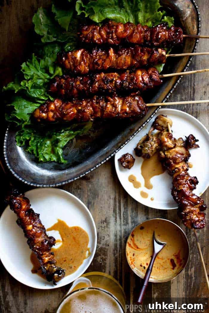 11 Delicious Grilled Skewer Recipes: Chicken, Shrimp, Tofu & Beef 11 Grilled Thai Coconut Chicken Skewers