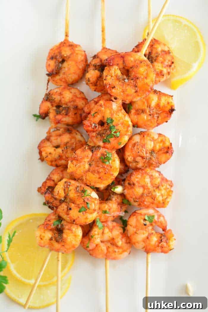 11 Delicious Grilled Skewer Recipes: Chicken, Shrimp, Tofu & Beef 4 spicy shrimp skewers recipe