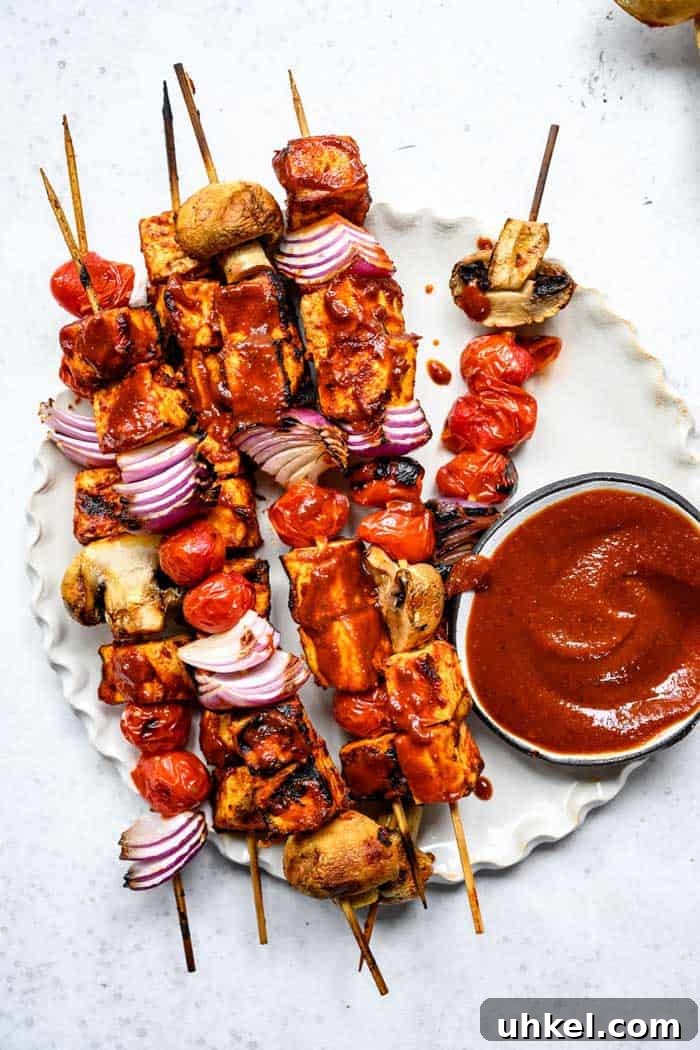 11 Delicious Grilled Skewer Recipes: Chicken, Shrimp, Tofu & Beef 7 Grilled Barbecue Tofu