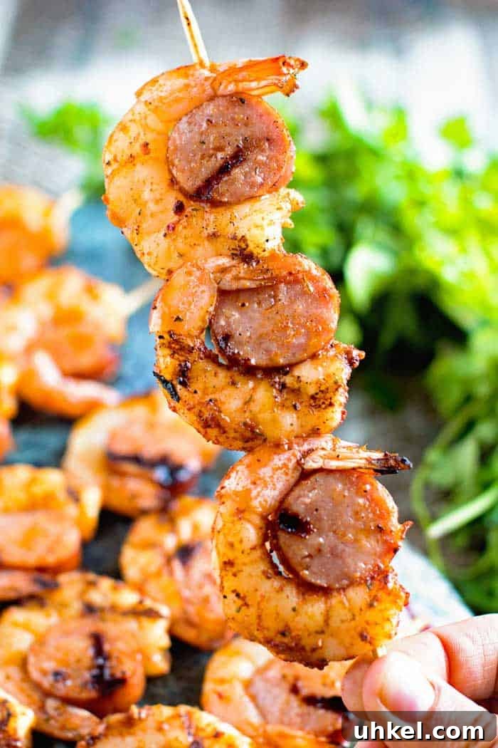 11 Delicious Grilled Skewer Recipes: Chicken, Shrimp, Tofu & Beef 8 Sausage and Grilled Shrimp Kabobs