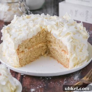 Coconut Cake Without Gluten: Moist Recipe for Allergy-Friendly Celebrations 22 Soft, moist and fluffy slice of gluten-free Coconut Cake on a plate showing the tender crumb.