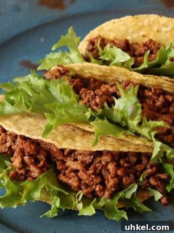 batch prepped taco meat
