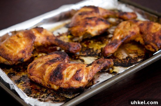 piri piri chicken-8 peri-peri chicken are roasted in the oven