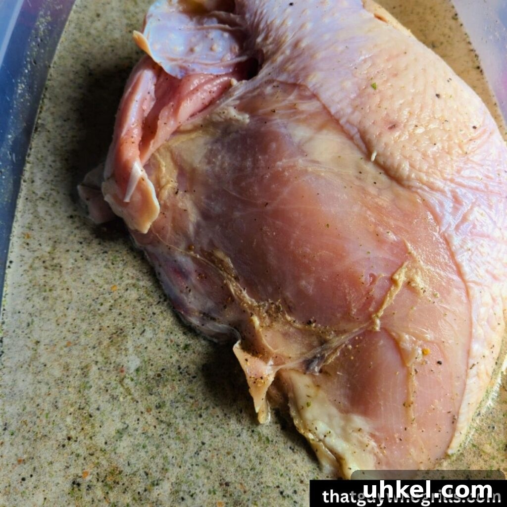 Perfect Turkey Breast Brine Recipe for Juicy, Flavorful Meat 3 Bone In Turkey Breast in homemade brine