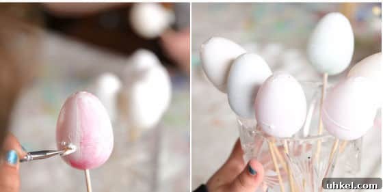 Hand-Painted Plastic Easter Eggs: DIY Decorating Ideas and Tips 7 kids painting plastic eggs with Gesso primer