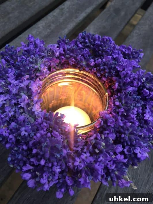 Jam Jar Flower Arrangements for Mother's Day Gift Ideas 4 Lavender Table Decoration