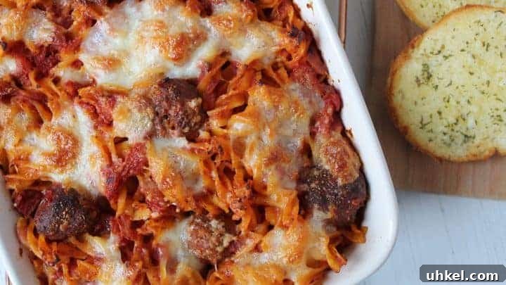 gluten free meatball pasta bake