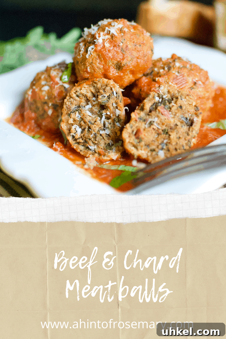 Beef and Swiss Chard Meatballs Recipe 8 Beef & Chard Meatballs