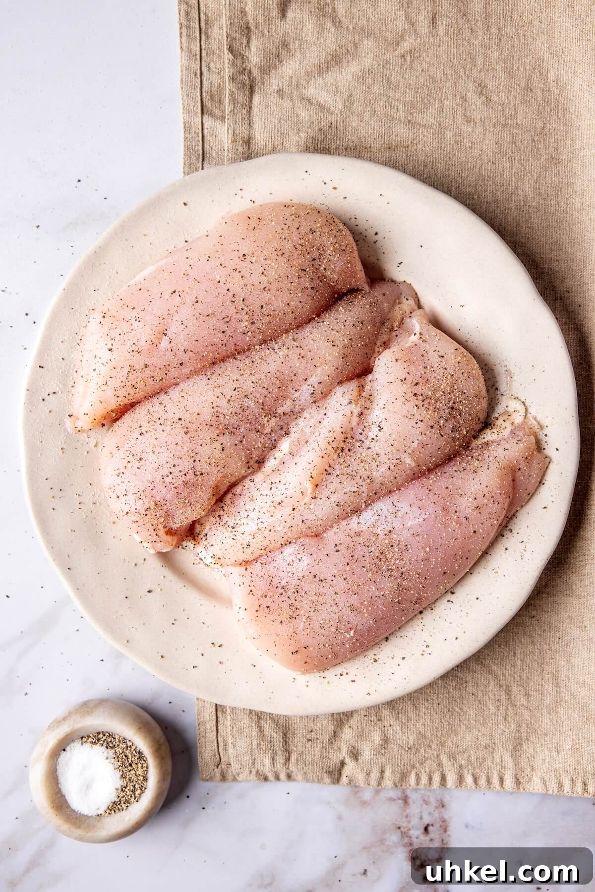 Lazy-Girl Oven-Baked Chicken Breasts: 20-Minute Recipe 7 Lazy Girl Chicken Breasts Step 1 - Olivia Adriance