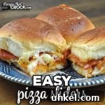 Top Newsletter Recipe Picks: Collection #152 5 If you love pizza, then you do not want to miss this Easy Pizza Sliders recipe for your oven. They are simple to make and always a crowd pleaser!