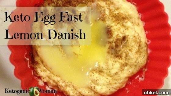 Keto Lemon Danish: Low-Carb Egg-Fast Filling Recipe 2 A piece of cake on a paper plate
